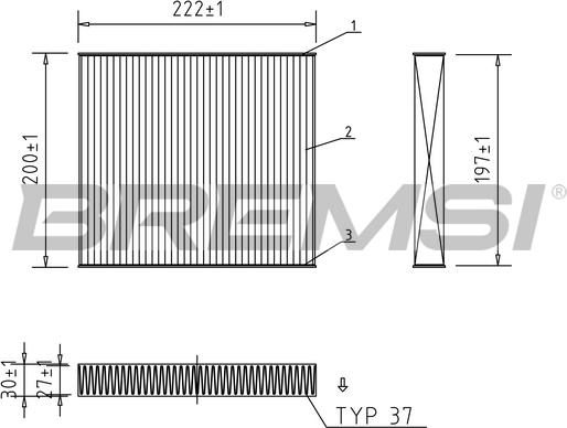 Bremsi FC1336 - Filtro, Aria abitacolo autozon.pro