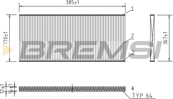 Bremsi FC1330 - Filtro, Aria abitacolo autozon.pro