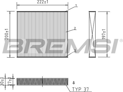 Bremsi FC1337 - Filtro, Aria abitacolo autozon.pro