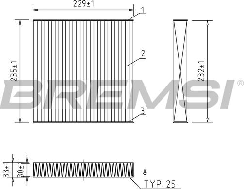 Bremsi FC1325C - Filtro, Aria abitacolo autozon.pro