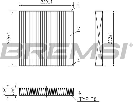 Bremsi FC1325 - Filtro, Aria abitacolo autozon.pro