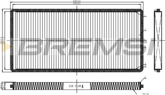 Bremsi FC1326C - Filtro, Aria abitacolo autozon.pro