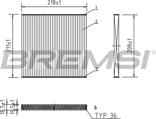 Bremsi FC1328 - Filtro, Aria abitacolo autozon.pro