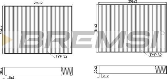 Bremsi FC2540C - Filtro, Aria abitacolo autozon.pro