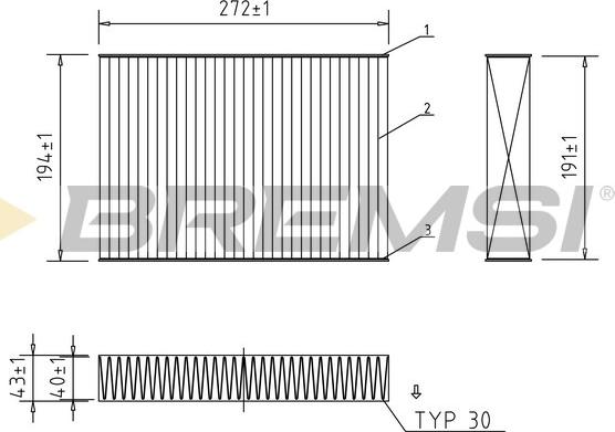 Bremsi FC2588C - Filtro, Aria abitacolo autozon.pro