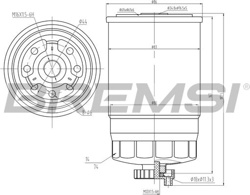 Bremsi FE0049 - Filtro carburante autozon.pro