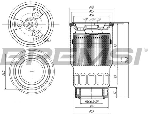 Bremsi FE0046 - Filtro carburante autozon.pro