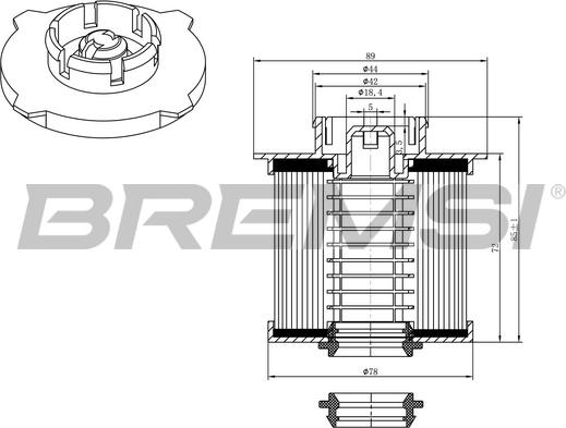 Bremsi FE0042 - Filtro carburante autozon.pro