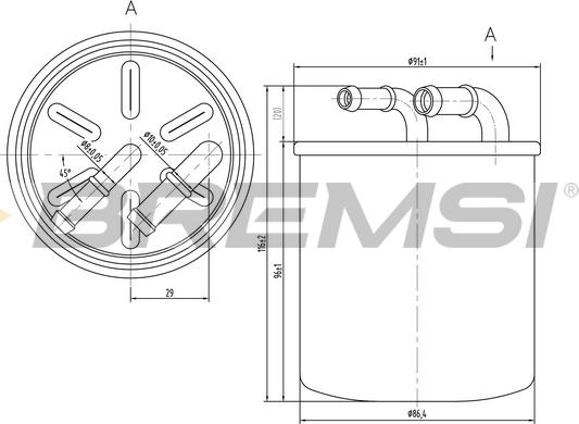 Bremsi FE0059 - Filtro carburante autozon.pro