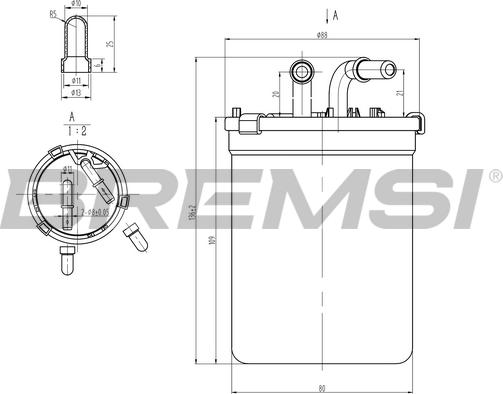 Bremsi FE0055 - Filtro carburante autozon.pro