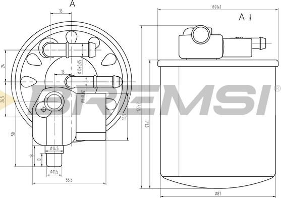 Bremsi FE0056 - Filtro carburante autozon.pro