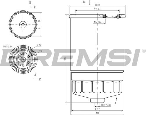 Bremsi FE0053 - Filtro carburante autozon.pro