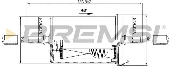 Bremsi FE0061 - Filtro carburante autozon.pro