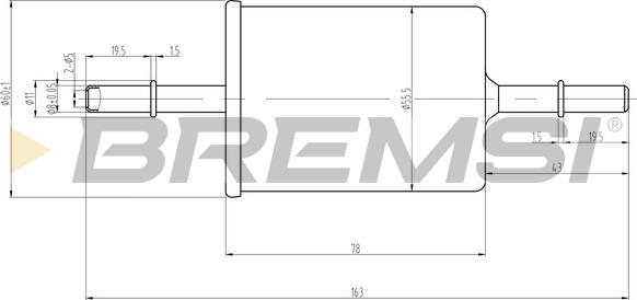 Bremsi FE0062 - Filtro carburante autozon.pro