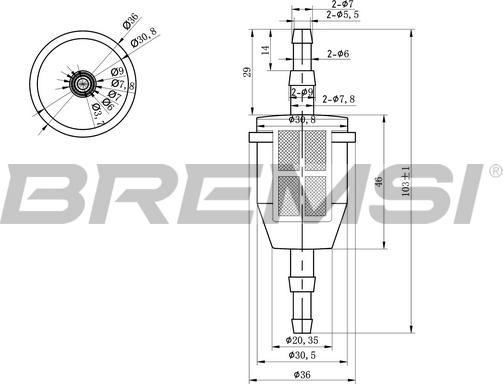 Bremsi FE0034 - Filtro carburante autozon.pro