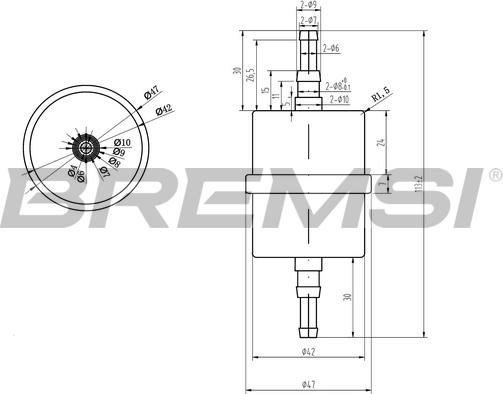 Bremsi FE0035 - Filtro carburante autozon.pro