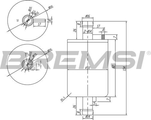 Bremsi FE0037 - Filtro carburante autozon.pro