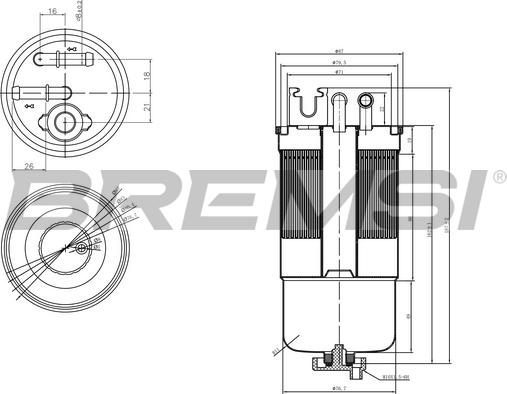 Bremsi FE0159 - Filtro carburante autozon.pro