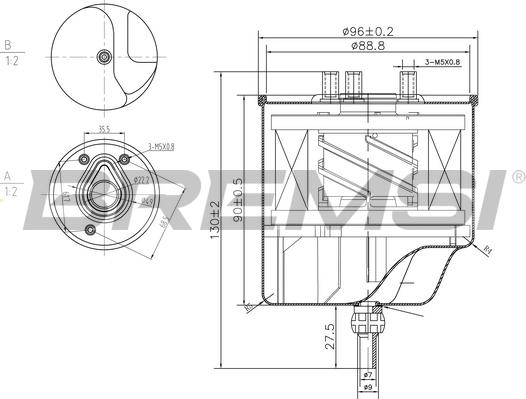 Bremsi FE0156 - Filtro carburante autozon.pro