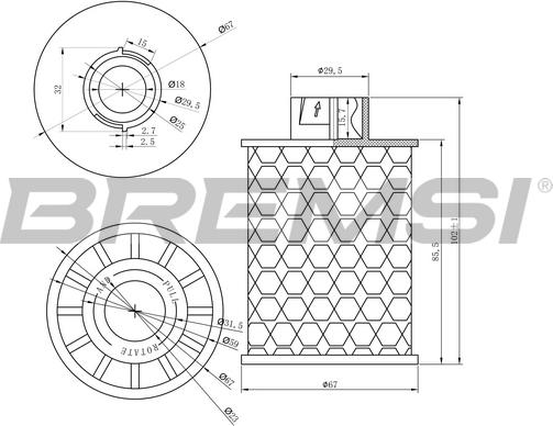 Bremsi FE0150 - Filtro carburante autozon.pro