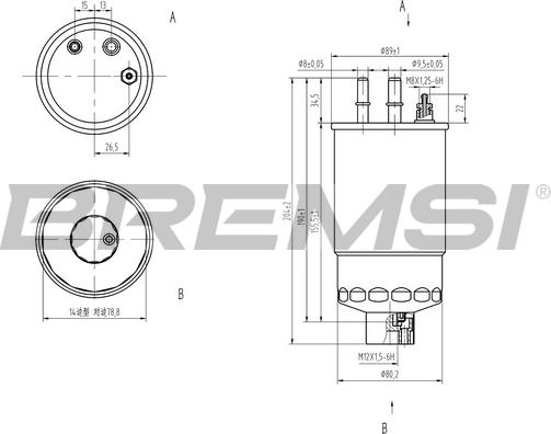 Bremsi FE0158 - Filtro carburante autozon.pro