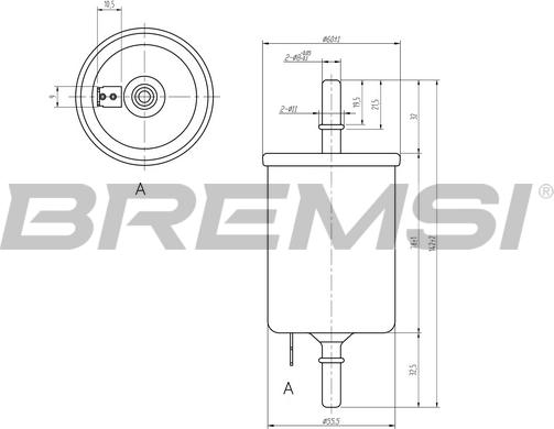 Bremsi FE0844 - Filtro carburante autozon.pro