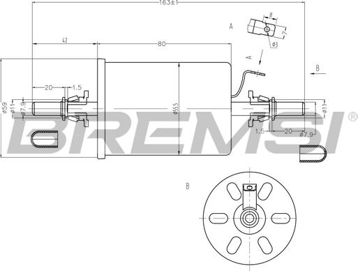 Bremsi FE0845 - Filtro carburante autozon.pro