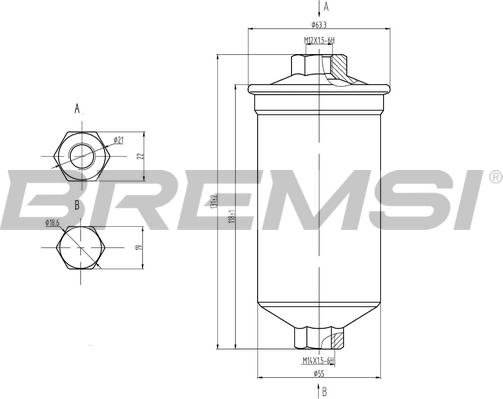 Bremsi FE0843 - Filtro carburante autozon.pro