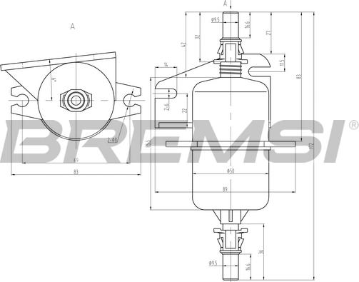 Bremsi FE0842 - Filtro carburante autozon.pro