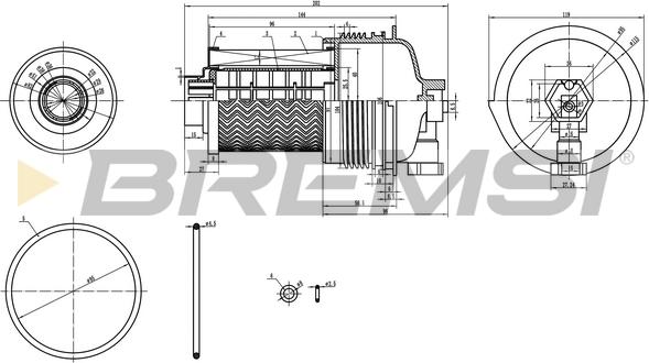 Bremsi FE0804 - Filtro carburante autozon.pro