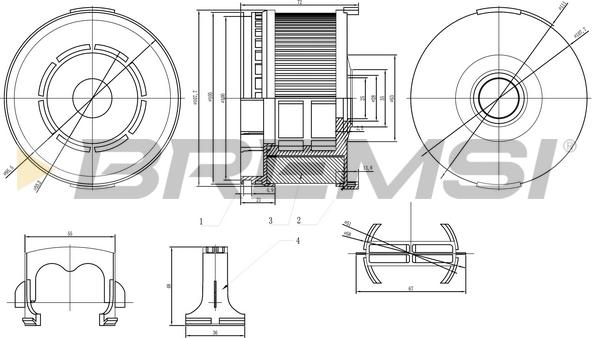 Bremsi FE0808 - Filtro carburante autozon.pro