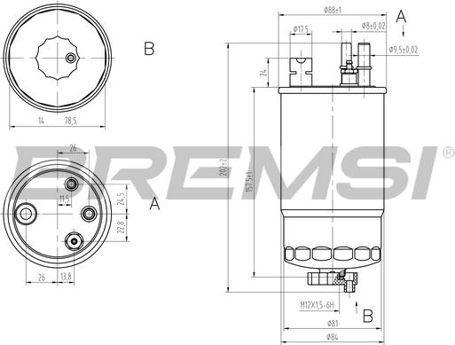 Bremsi FE0811 - Filtro carburante autozon.pro