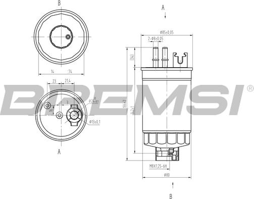 Bremsi FE0812 - Filtro carburante autozon.pro