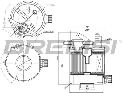 Bremsi FE0835 - Filtro carburante autozon.pro