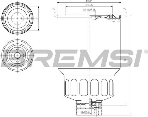 Bremsi FE0838 - Filtro carburante autozon.pro