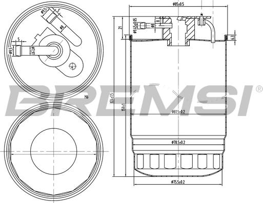 Bremsi FE0837 - Filtro carburante autozon.pro