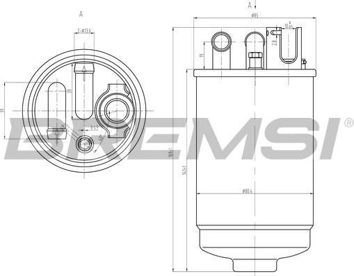 Bremsi FE0829 - Filtro carburante autozon.pro