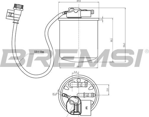 Bremsi FE0824 - Filtro carburante autozon.pro