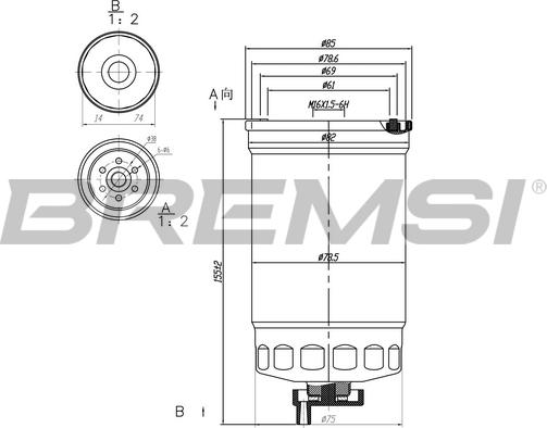 Bremsi FE0826 - Filtro carburante autozon.pro