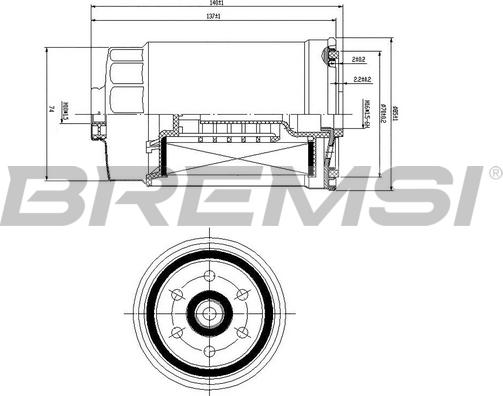 Bremsi FE0822 - Filtro carburante autozon.pro