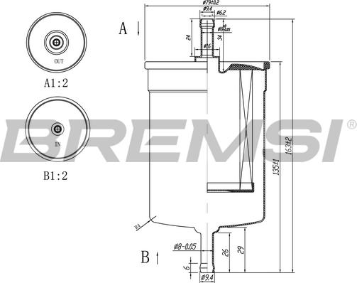 Bremsi FE0395 - Filtro carburante autozon.pro