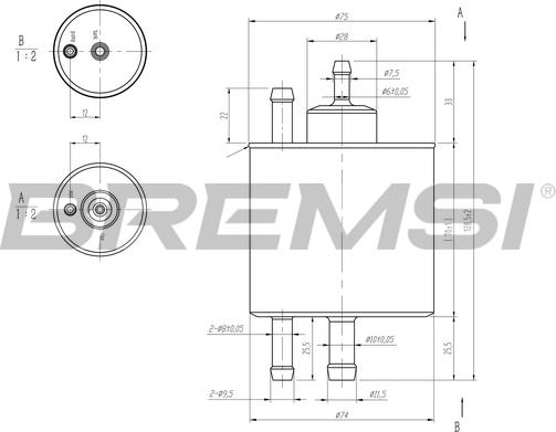 Bremsi FE0398 - Filtro carburante autozon.pro