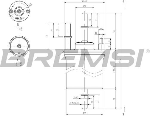 Bremsi FE0392 - Filtro carburante autozon.pro