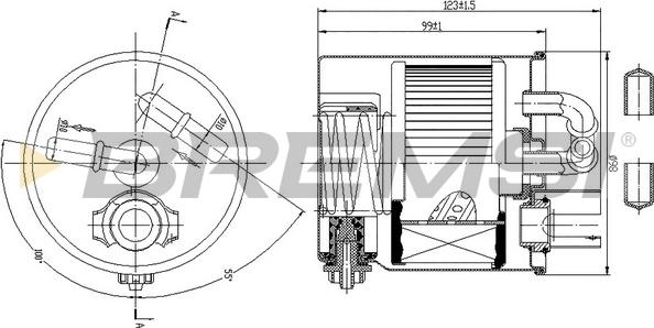 Bremsi FE0349 - Filtro carburante autozon.pro