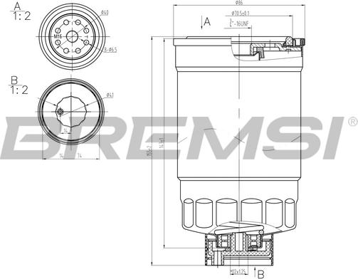 Bremsi FE0348 - Filtro carburante autozon.pro