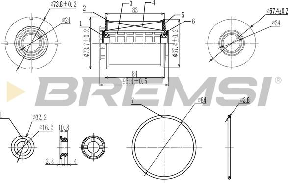 Bremsi FE0342 - Filtro carburante autozon.pro