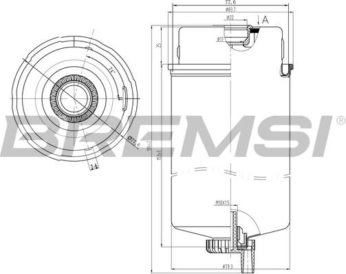 Bremsi FE0347 - Filtro carburante autozon.pro