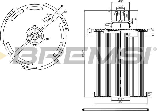 Bremsi FE0358 - Filtro carburante autozon.pro