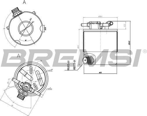 Bremsi FE0357 - Filtro carburante autozon.pro