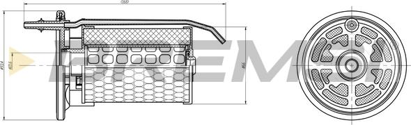 Bremsi FE0363 - Filtro carburante autozon.pro